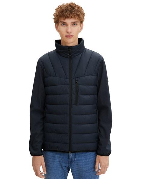 puffer jacket with zip pockets