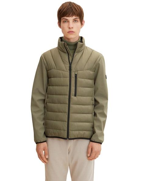puffer jacket with zip pockets