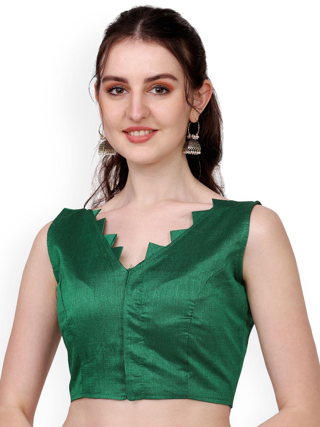 pujia mills sleeveless saree blouse