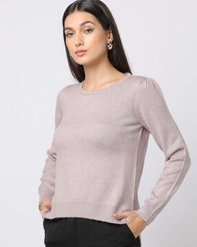 pullover with high-low hemline