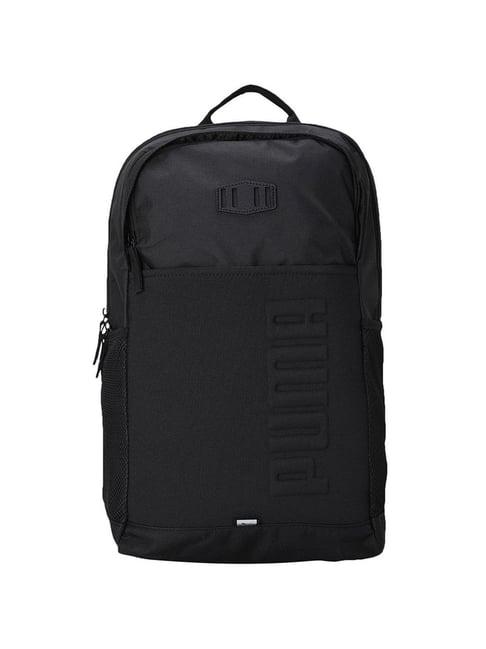 puma black small laptop backpack