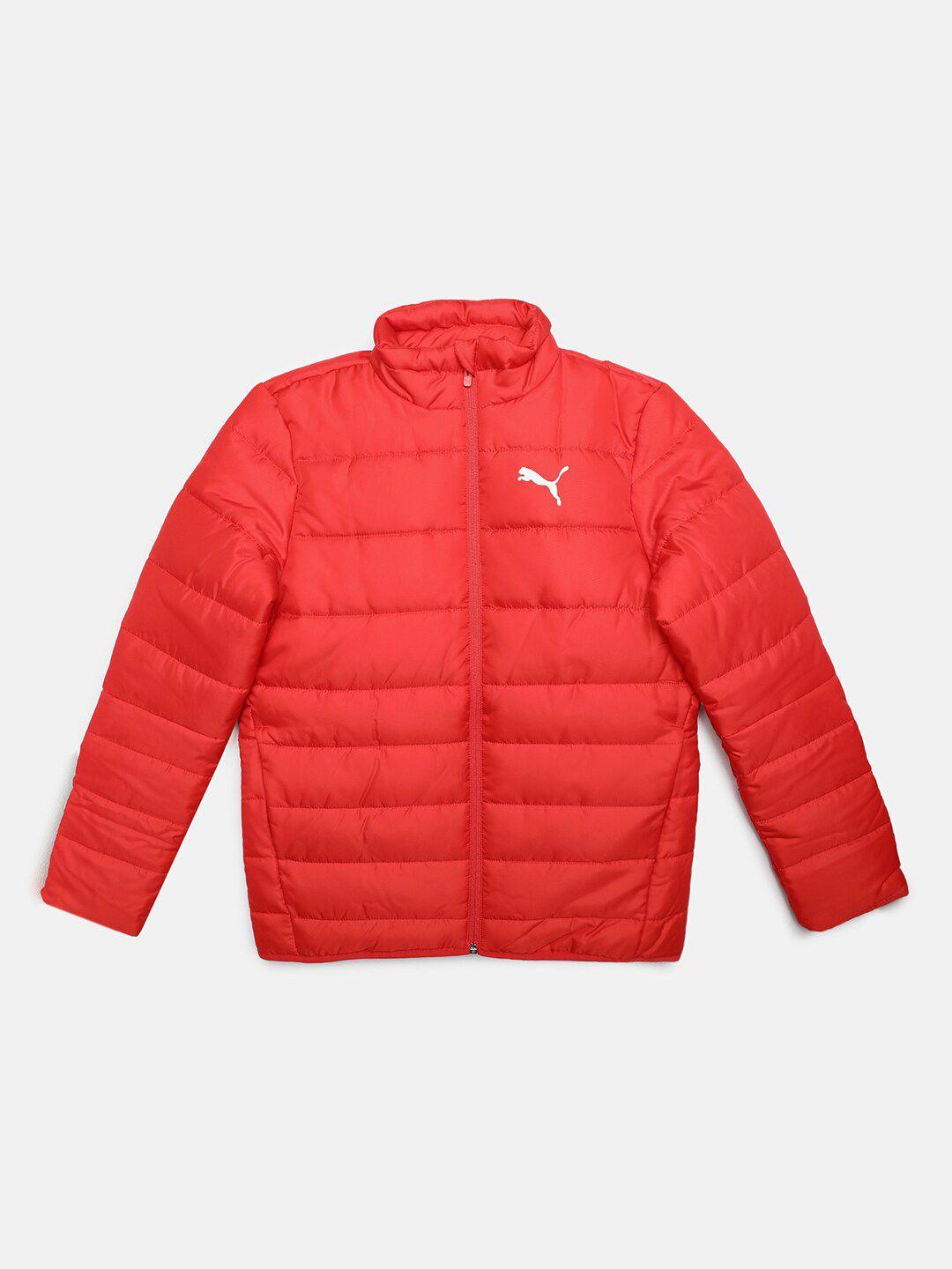 puma boys red lightweight padded jacket