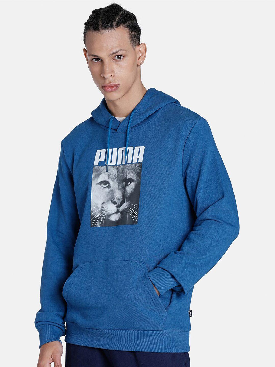 puma cat graphic printed cotton hoodie sweatshirts