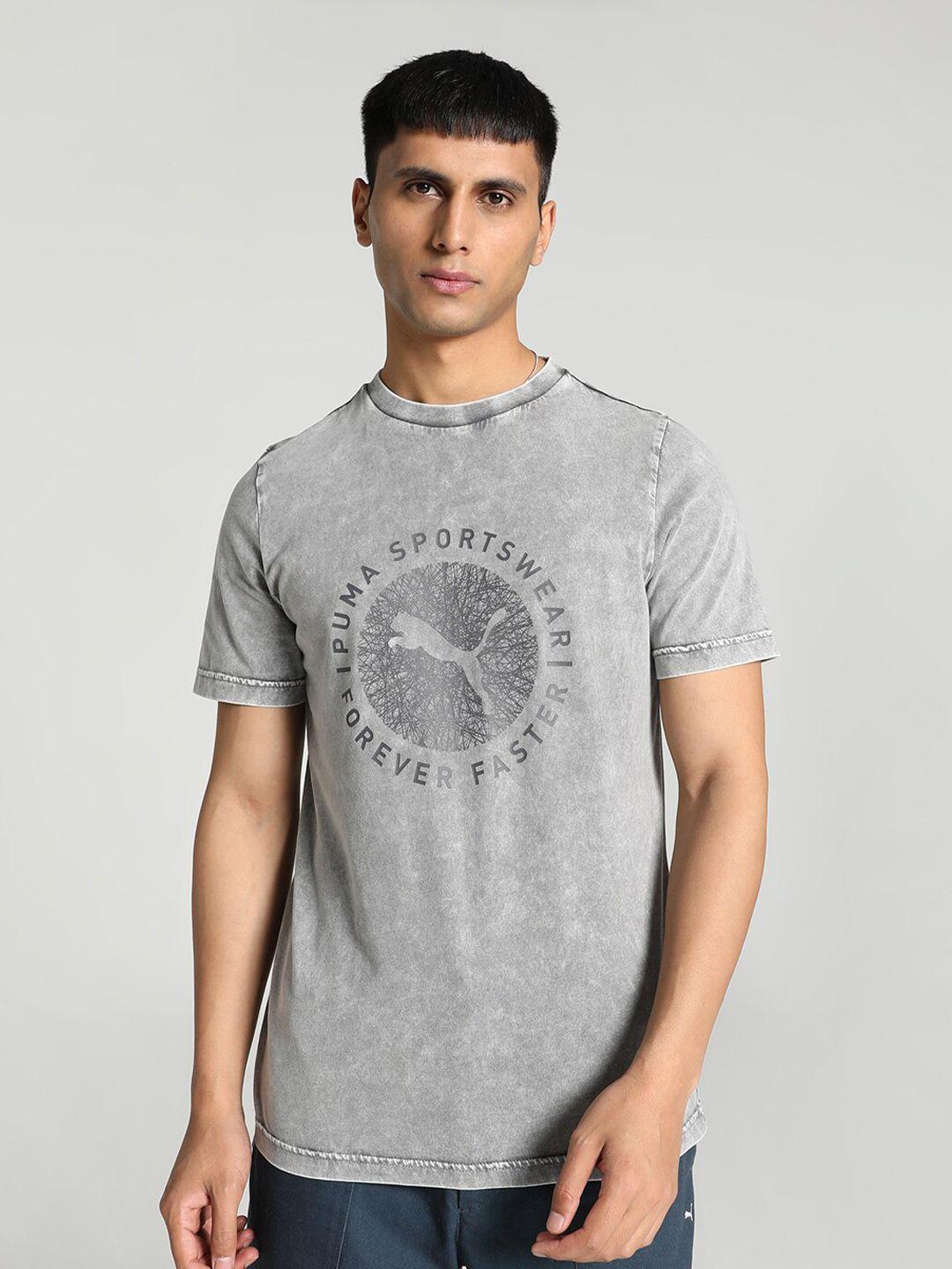 puma classics modern indigo t-shirt