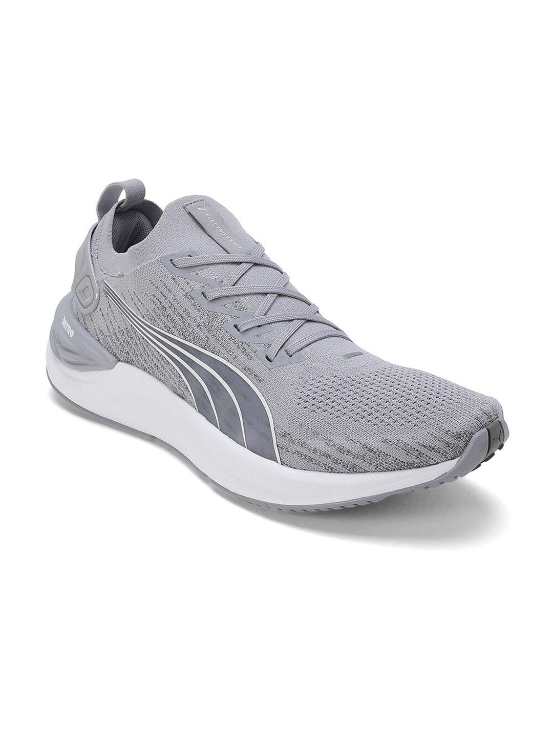 puma electrify nitro 3 men patterned lace-up running sports shoes