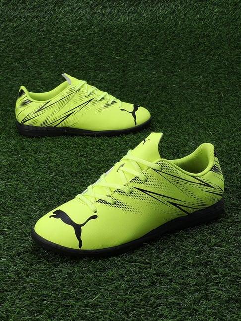puma kids attacanto tt electric lime football shoes