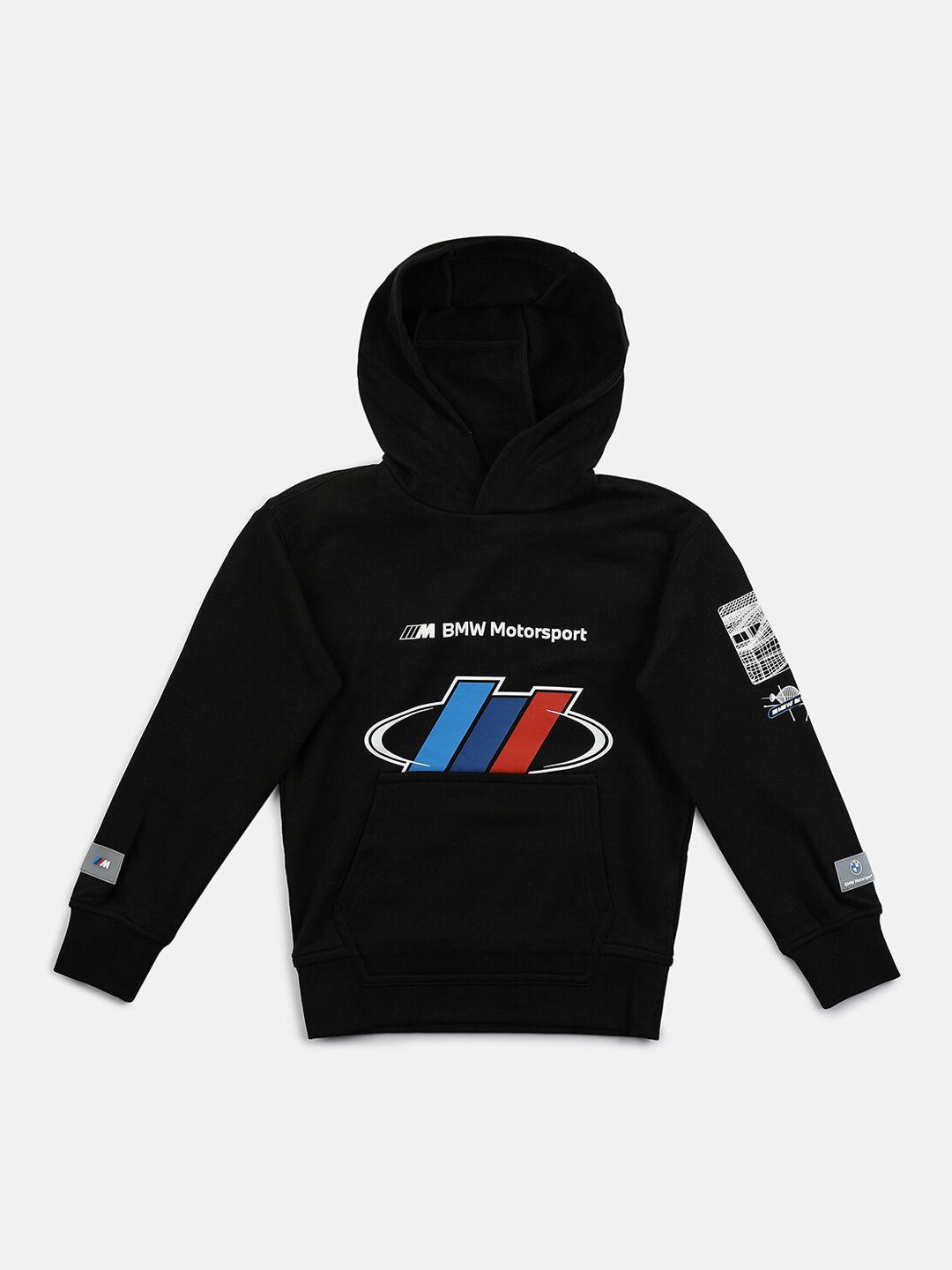 puma kids black bmw m motorsport hooded sweatshirt