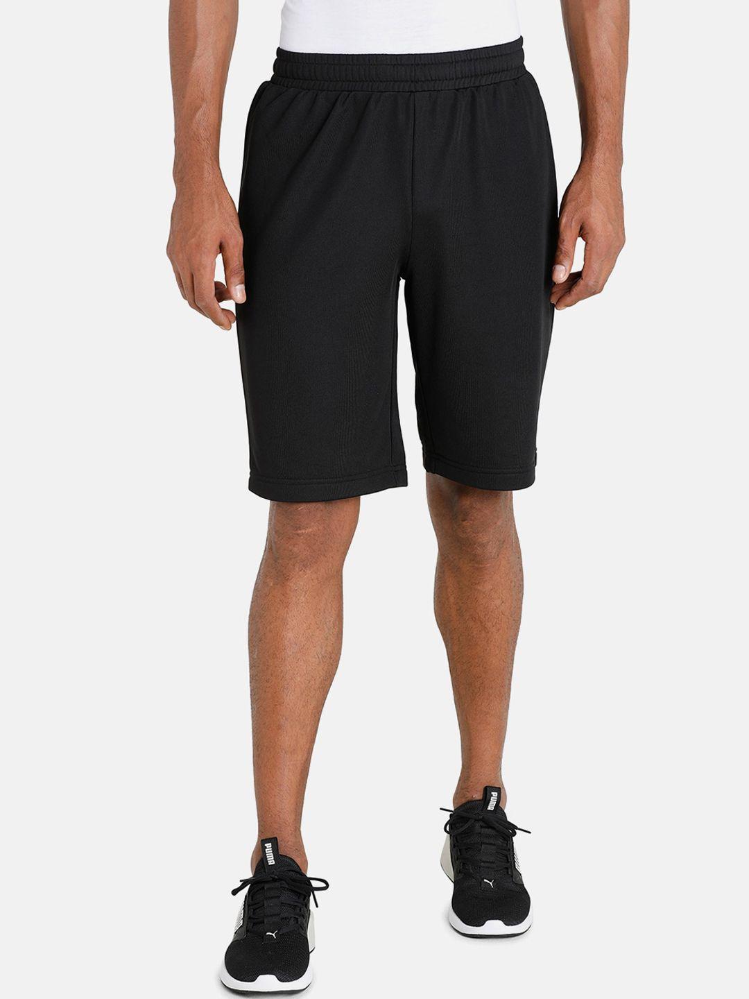 puma men black cricket sports shorts