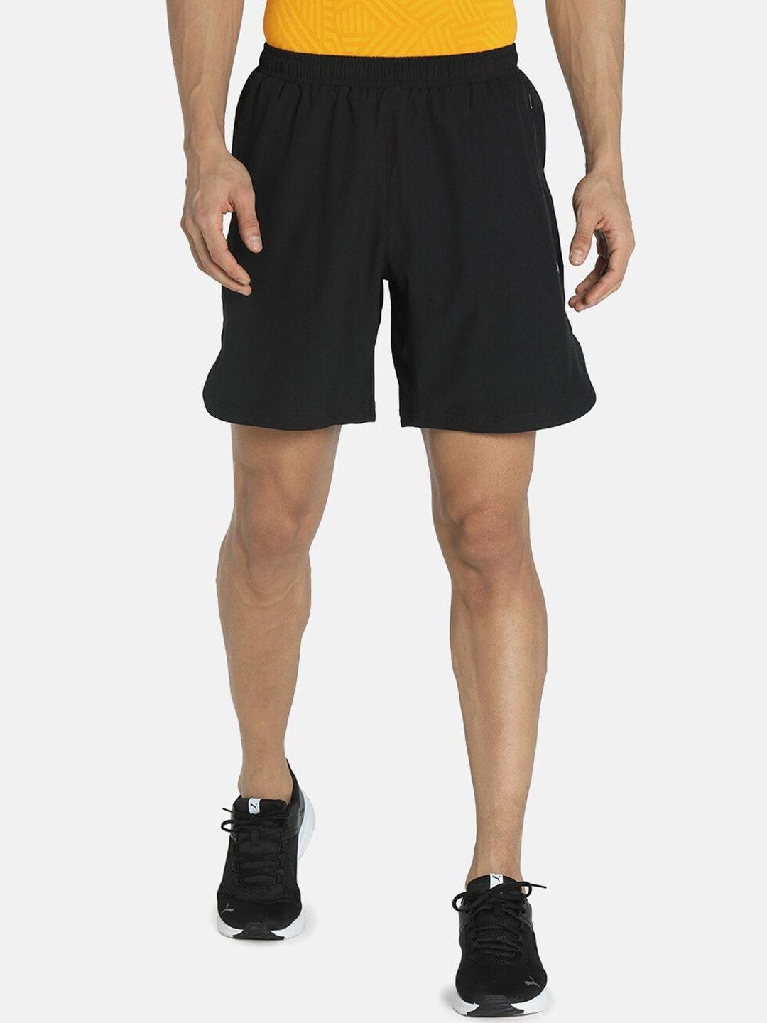 puma men black one8 virat kohli active sports shorts