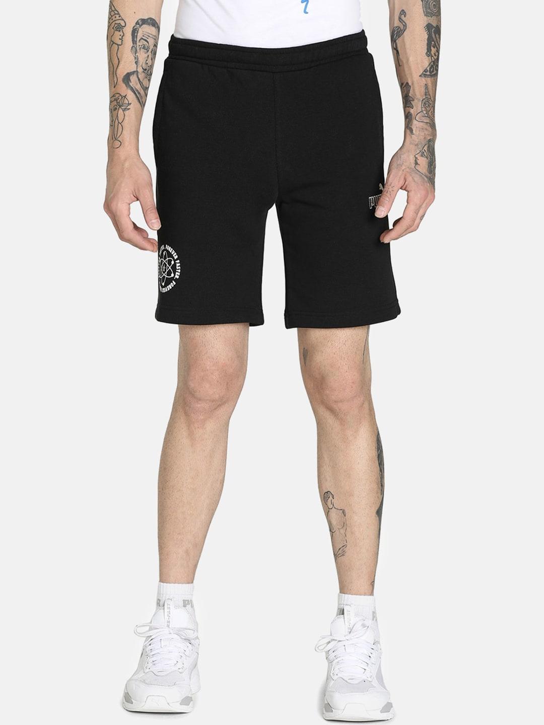 puma men black puma x 1der kl outdoor sports shorts
