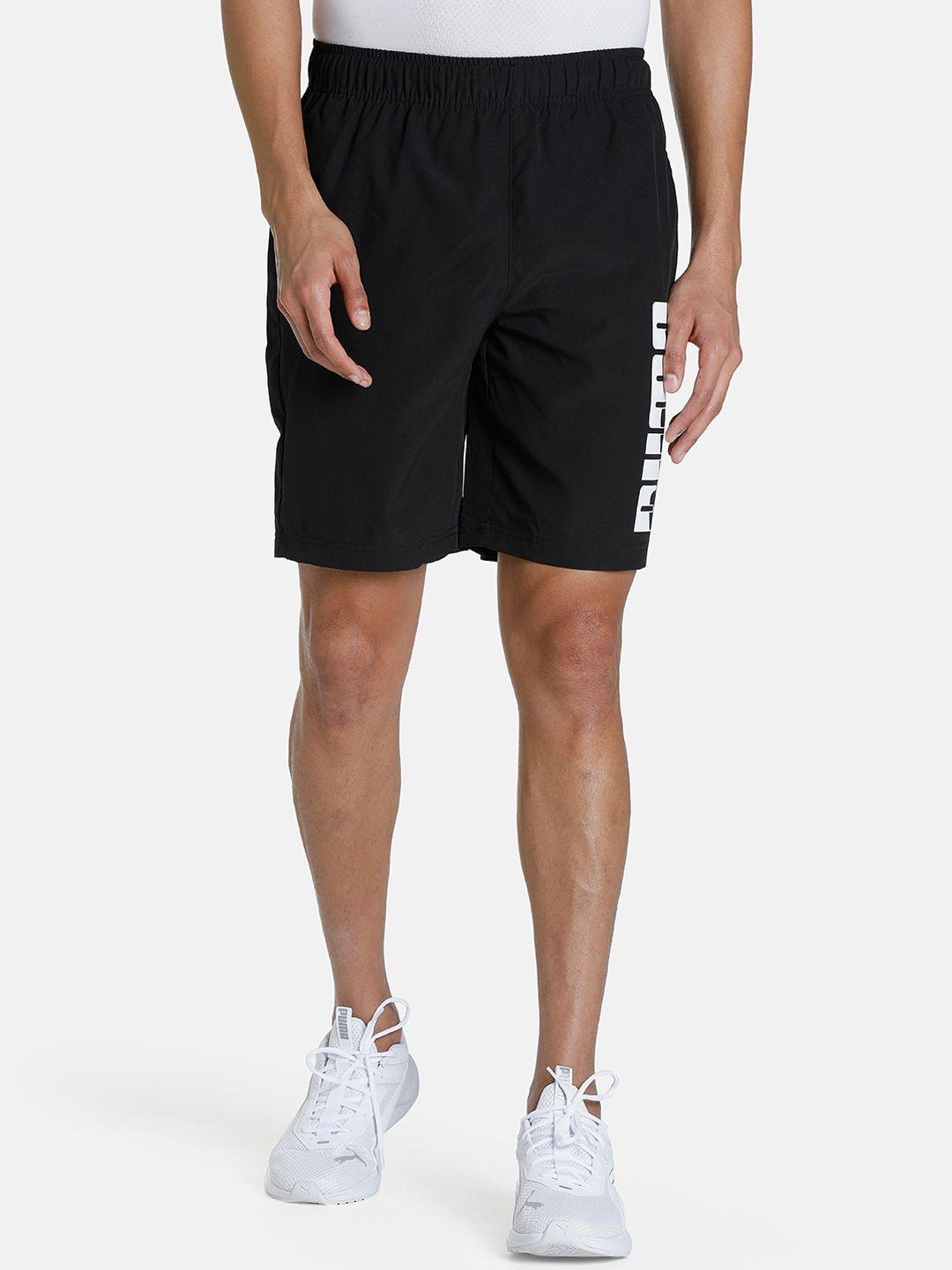 puma men black rebel outdoor shorts
