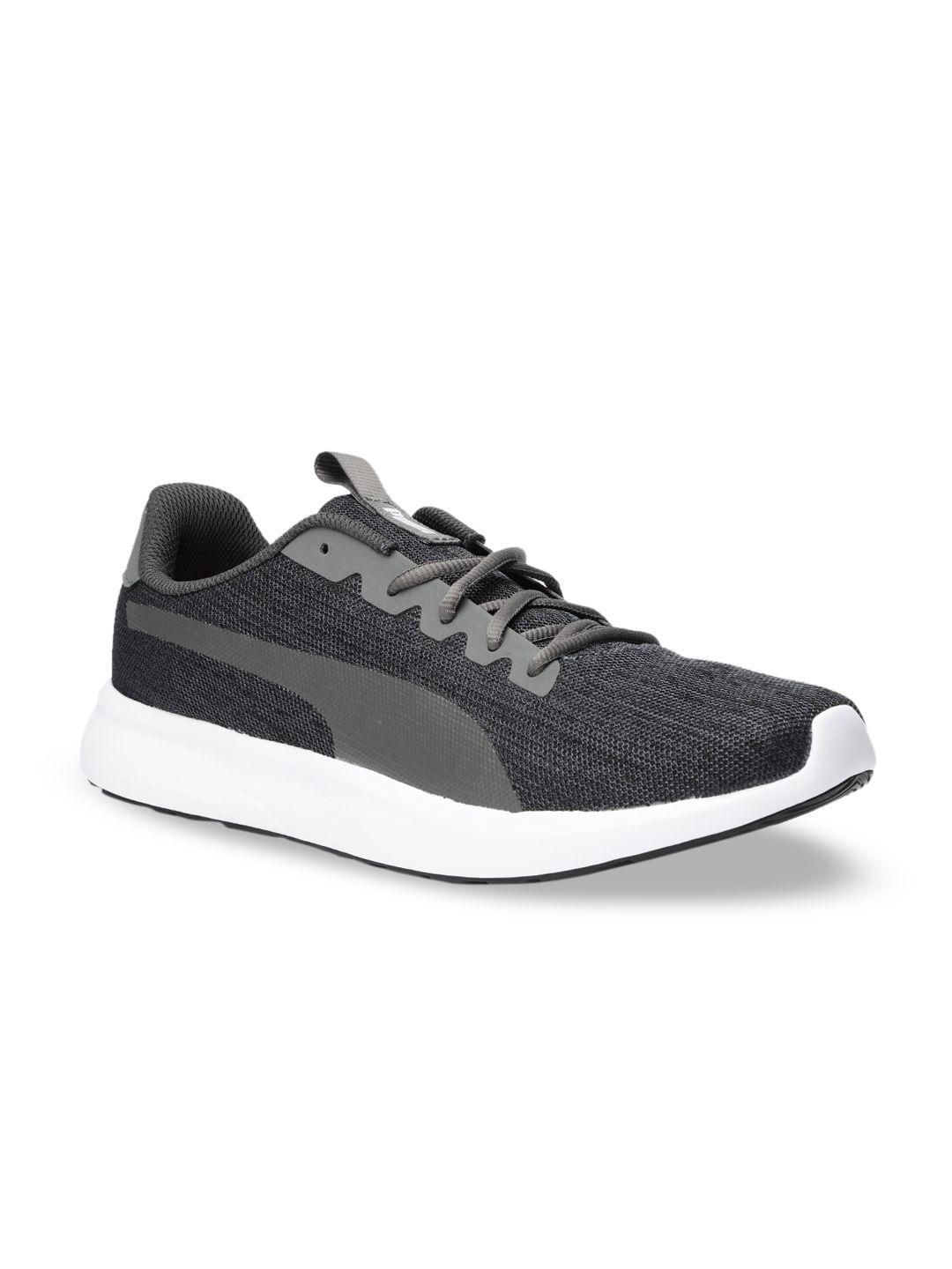 puma men charcoal grey jigsaw idp sneakers