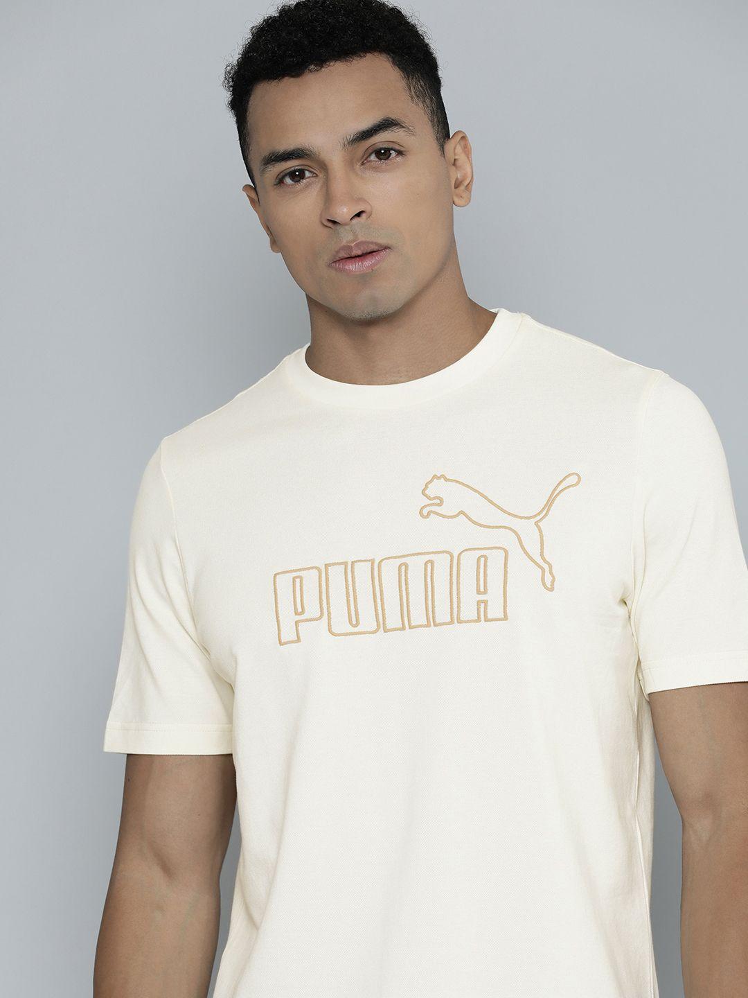 puma men essential elevated pique pure cotton t-shirt