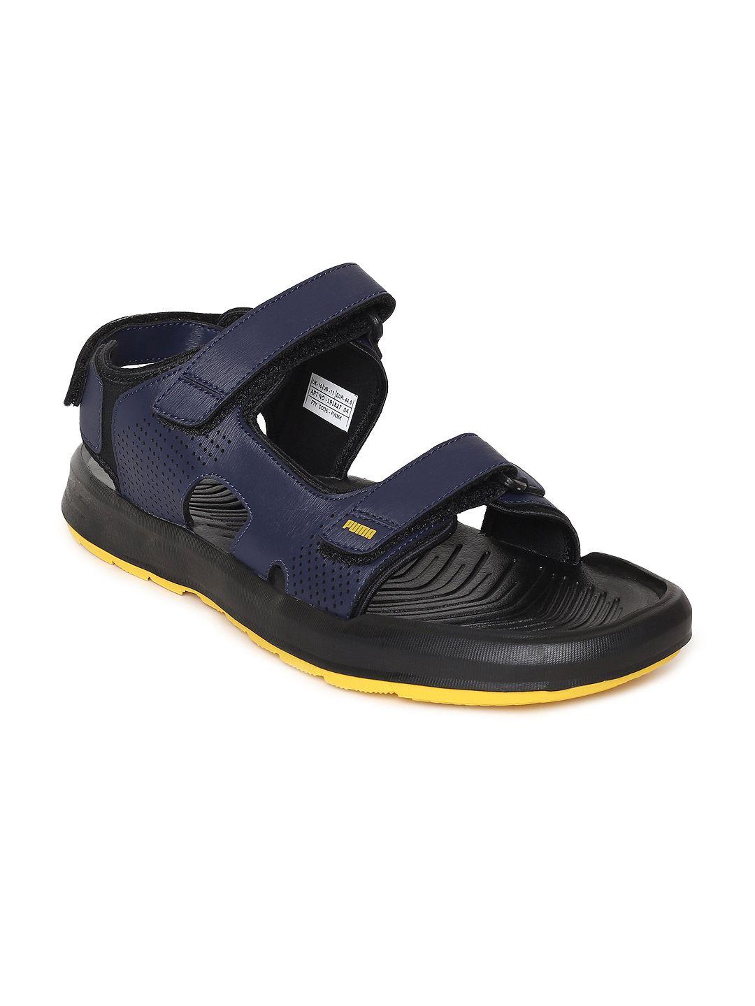 puma men navy blue stance v4 sport sandals