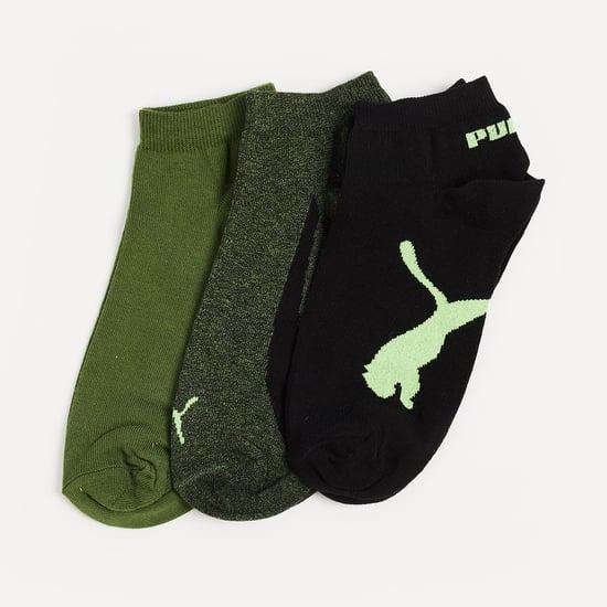 puma men printed ankle length socks- pack of 3