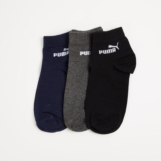 puma men printed ankle length socks- pack of 3