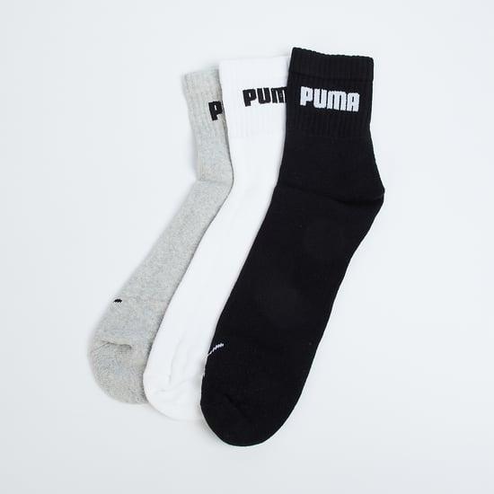 puma men printed crew length socks - pack of 3