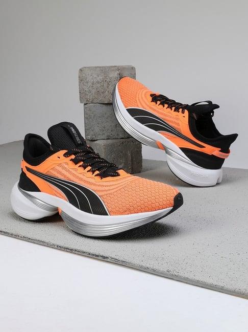 puma men's conduct pro orange running shoes