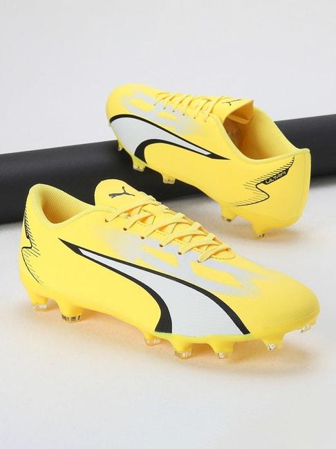 puma men's ultra play fg/ag yellow football shoes
