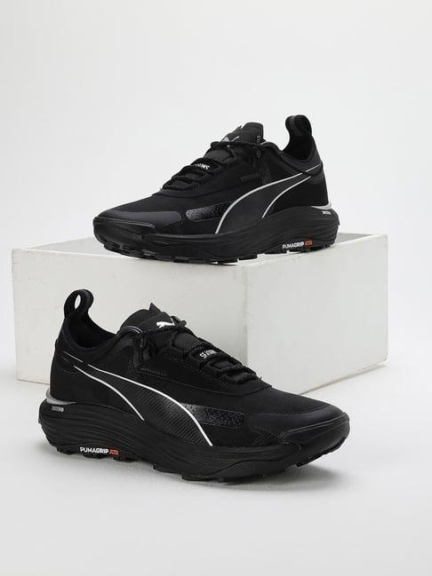 puma men's voyage nitro 3 black running shoes