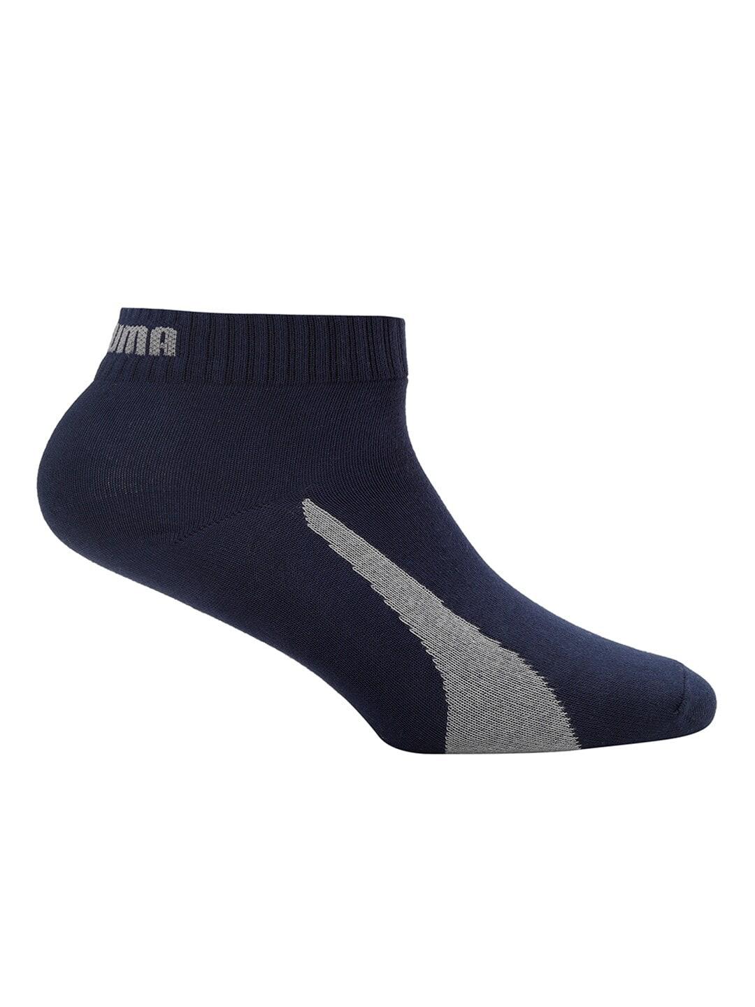 puma navy blue ankle-length socks