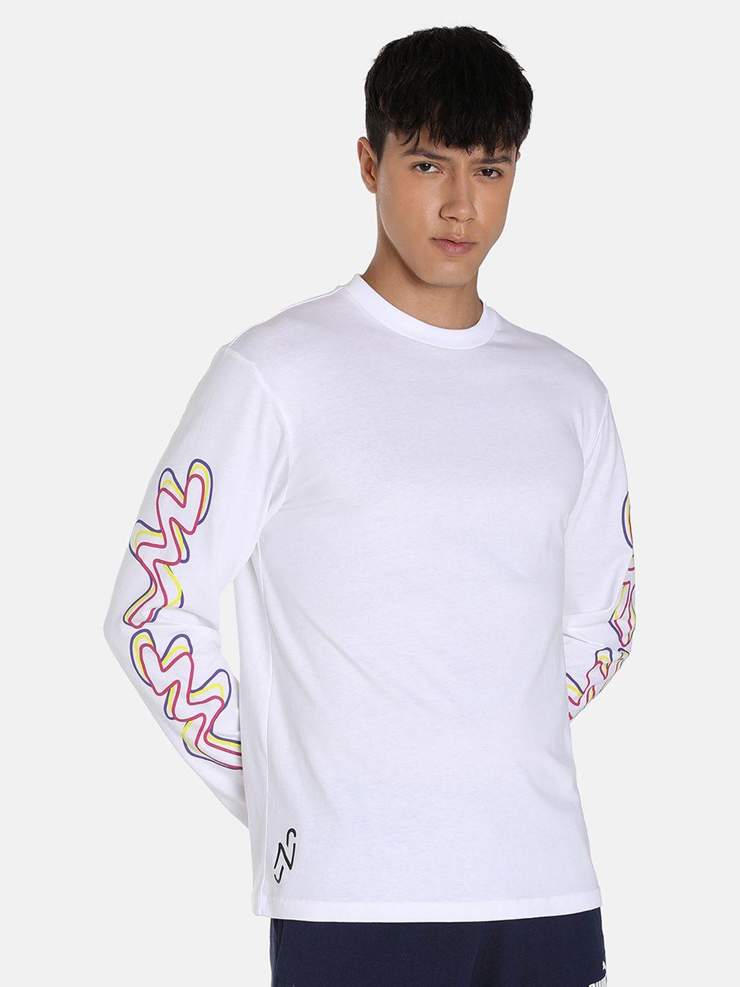 puma neymar jr. creativity longslee cotton printed football t-shirt jersey