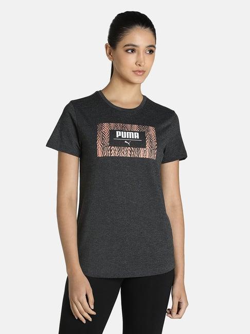 puma patterned graphic logo regular fit t-shirt