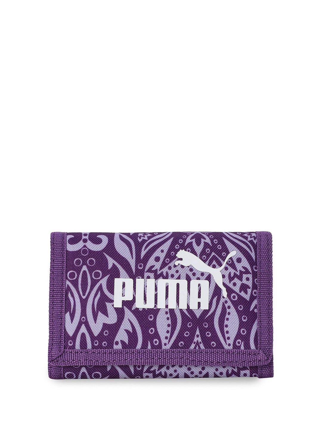 puma phase floral printed two fold wallet