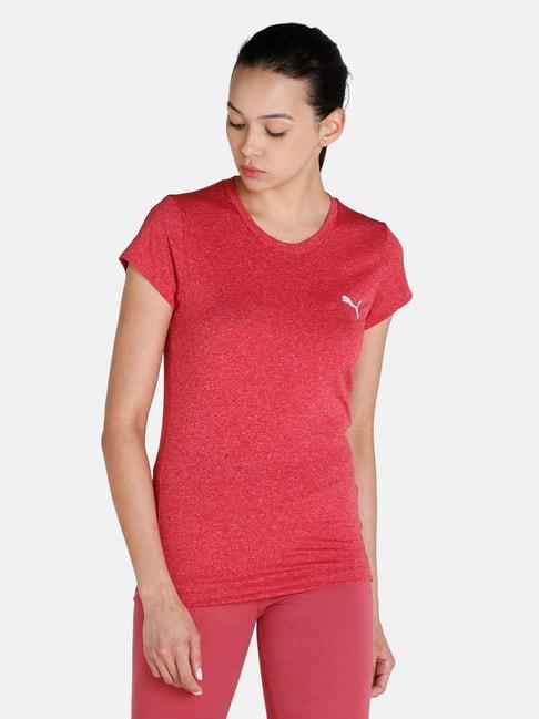 puma red logo print t-shirt