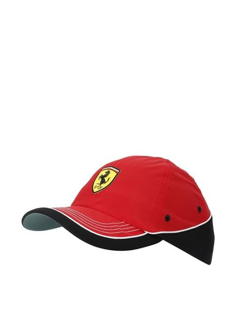 puma red solid baseball cap