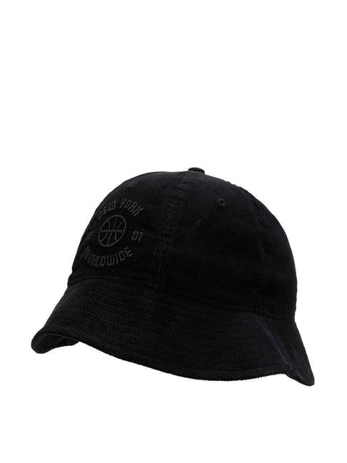 puma ss23 black rhuigi large solid bucket hat