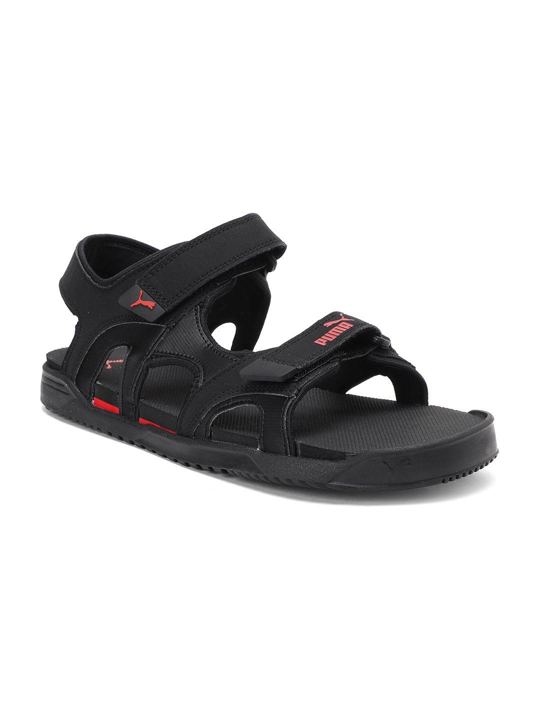 puma unisex black glen idp sports sandals