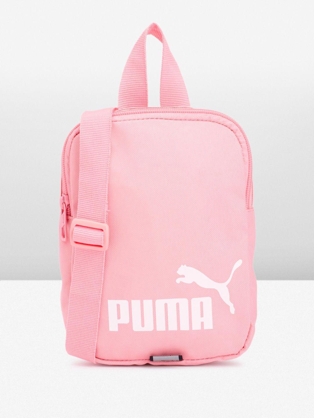 puma unisex brand logo printed structured messenger bag