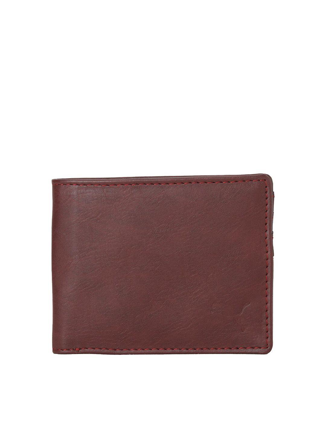puma unisex brown two fold wallet