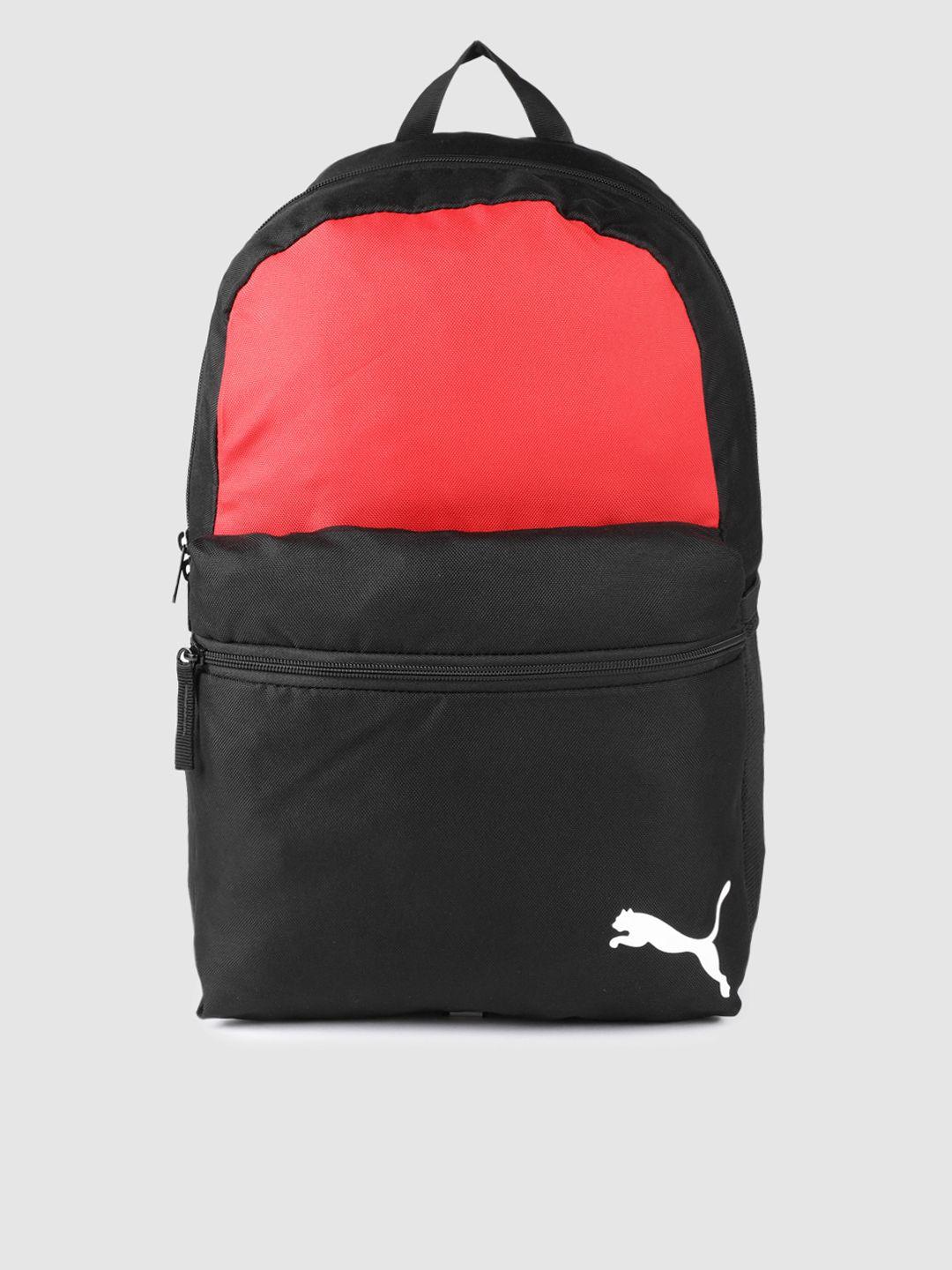 puma unisex red & black colourblocked teamgoal 23 backpack