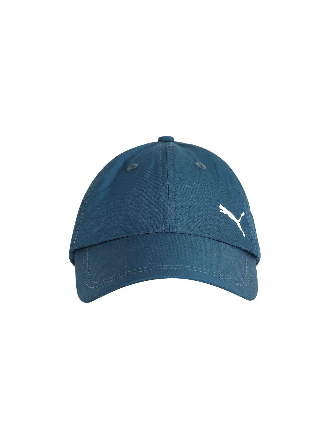 puma unisex teal blue brand logo detail tr core cap