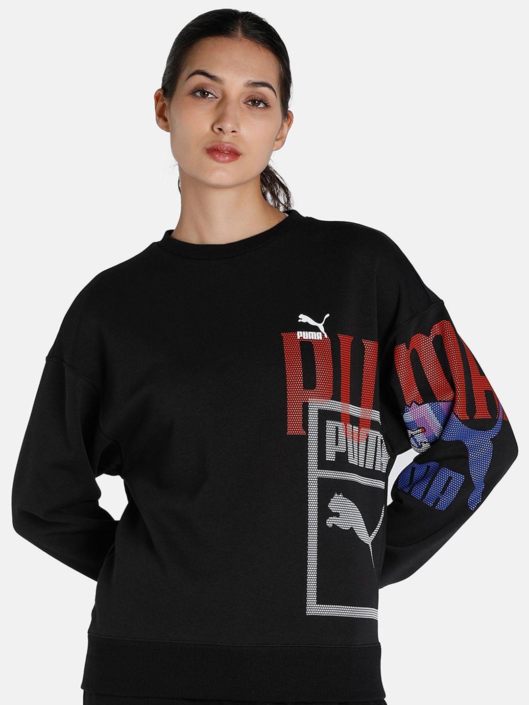 puma women classics gen, graphic printed sweatshirts