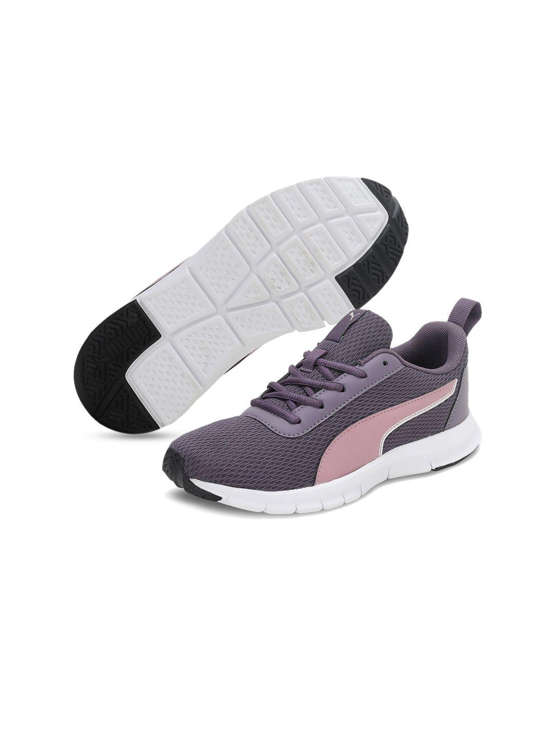 puma women purple woven design sneakers