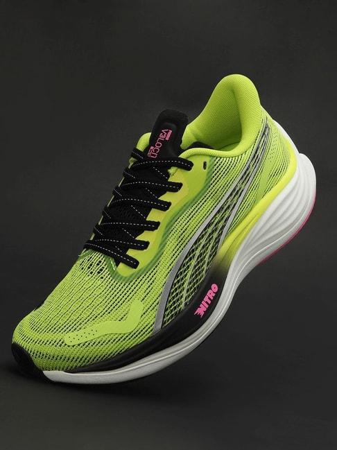 puma women's velocity nitro 3 lime running shoes