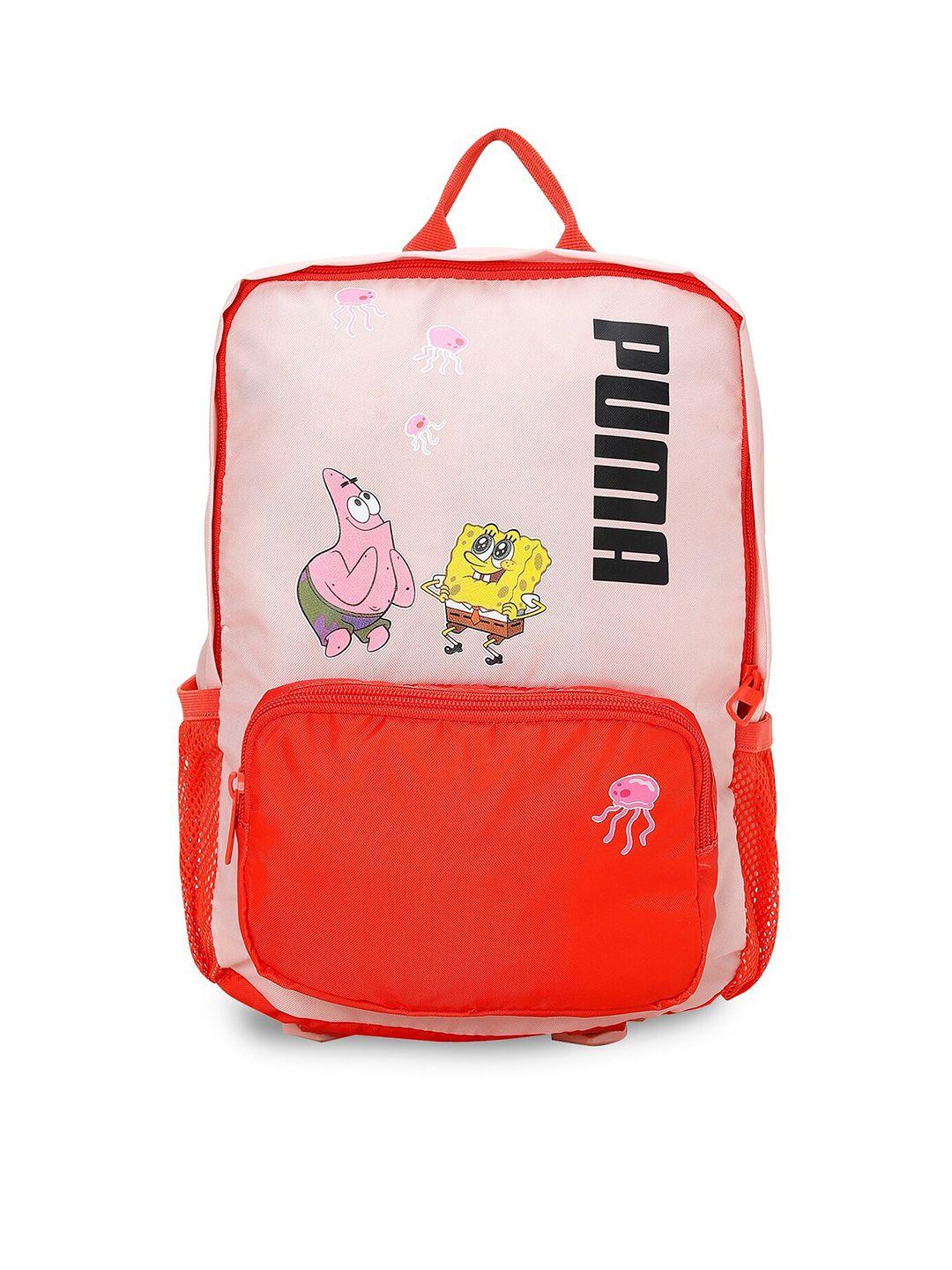 puma x spongebob kids graphic-printed backpack