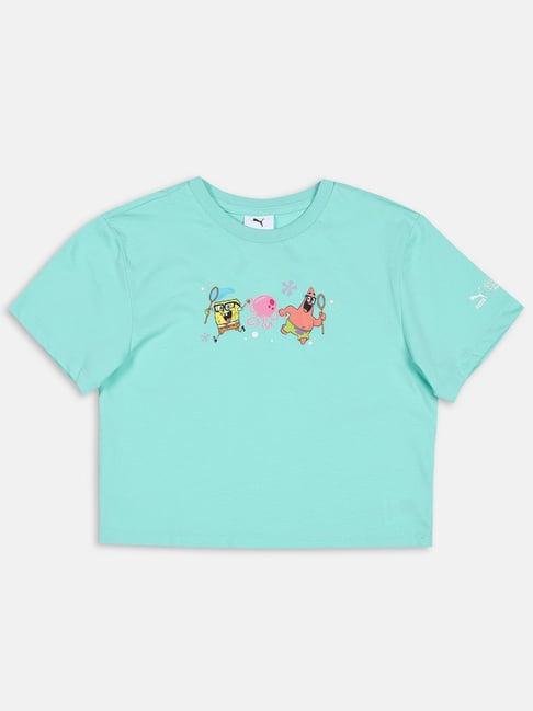 puma x spongebob kids' relaxed fit t-shirt