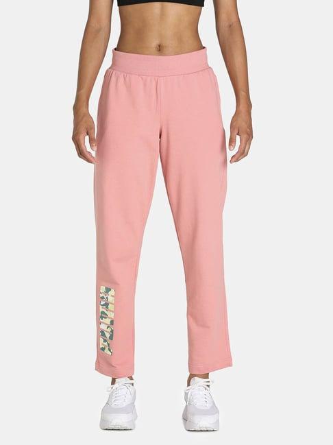 puma  pink graphic print trackpants