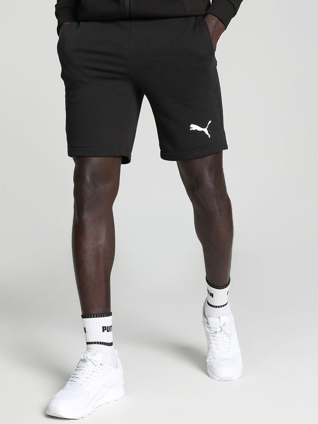 puma active ka men brand logo printed cotton sports shorts