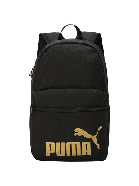 puma black logo laptop backpack