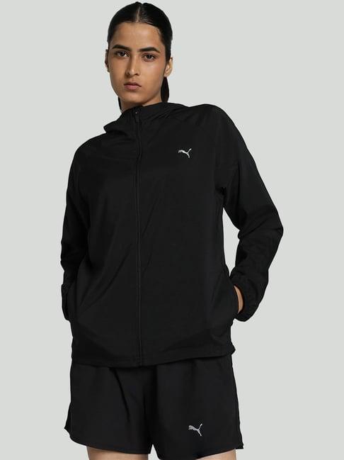 puma black plain sports jacket