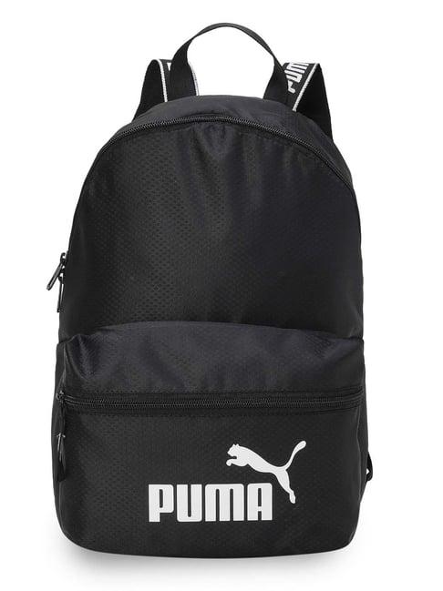 puma black polyester backpack