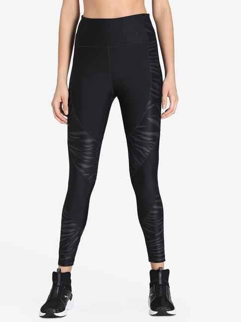 puma black polyester tights