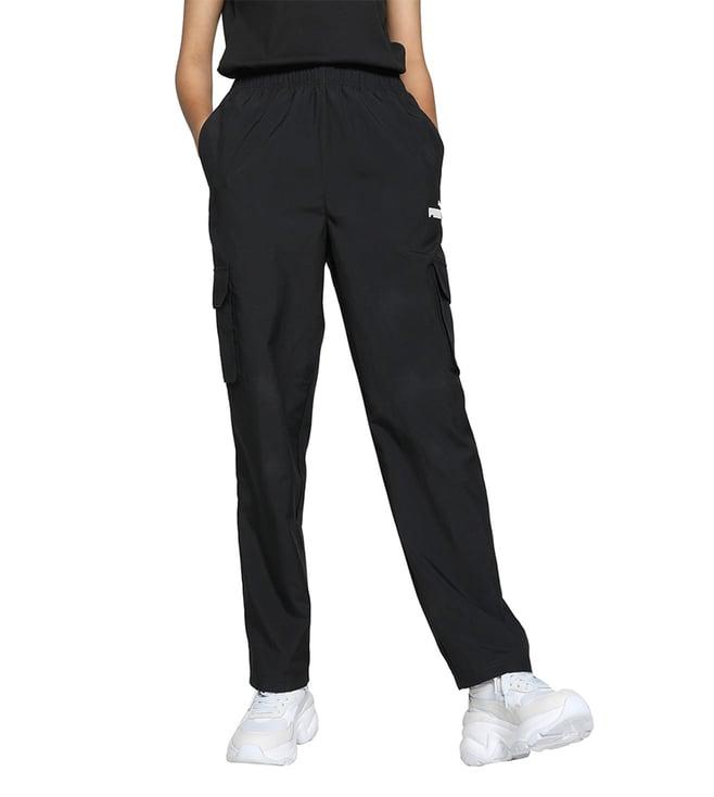 puma black power regular fit cargos