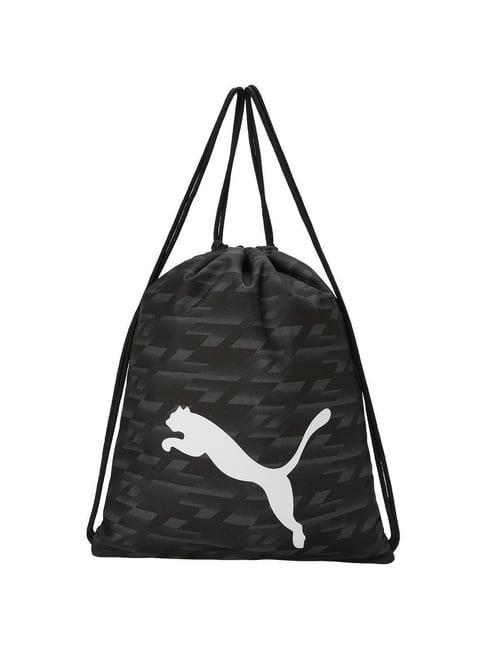 puma black printed backpack