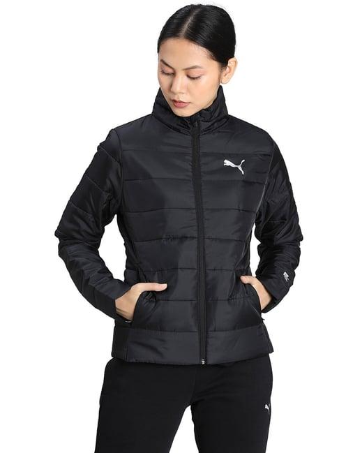 puma black quilted jacket